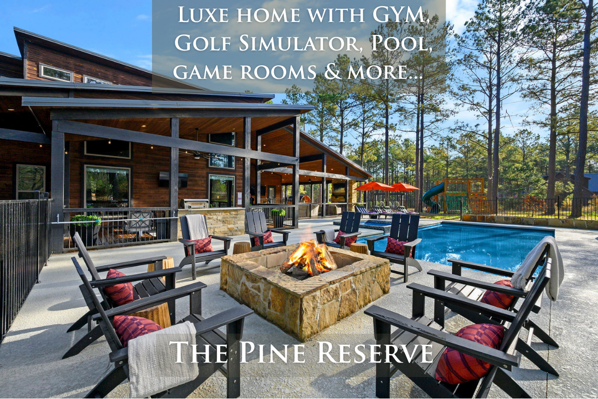 Spend sunny afternoons poolside with loungers, shaded seating, and plenty of room to unwind together. Sauna, Fire Pit, Hot Tub, Playground, Swings, Grills for cooking, TV's on the Patio and Games make a perfect vacation!