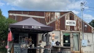 Burial Beer Co brewery exterior in Asheville NC