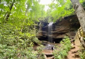 Hiking trail in Pisgah National Forest near Mars Hill North Carolina