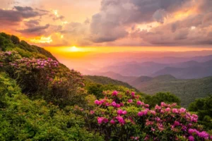 Mars Hill NC in May weather with mountain views and spring conditions