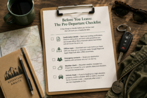 cabin trip pre-departure checklist what to pack for a cabin trip