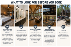 What to look for when booking cabins in Broken Bow for large groups